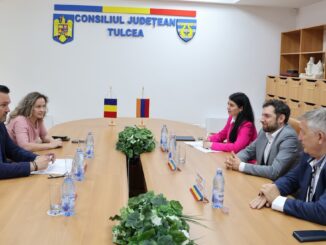 Ambasadorul Armeniei, vizita la Tulcea. FOTO CJT